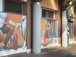 Con il murale anti-smog la stazione si fa bella