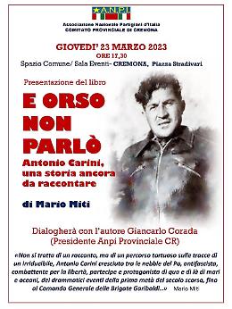 Presentazione del libro "E orso non parlò"