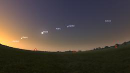 Il cielo dà spettacolo, con cinque pianeti allineati