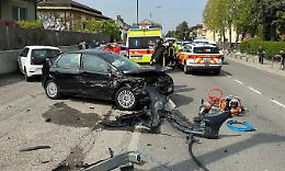 Terribile incidente stradale con più mezzi coinvolti a Caorso, grave un automobilista