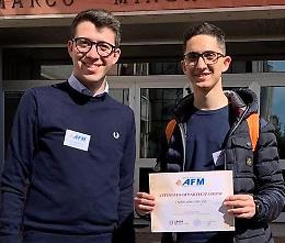 Genio dell'economia al Pacioli: Simone Tamburro tra gli studenti top