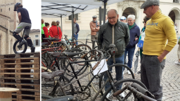 Rotaraduno, acrobati sui pedali tra le bici storiche