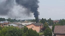 Incendio, brucia una trincia