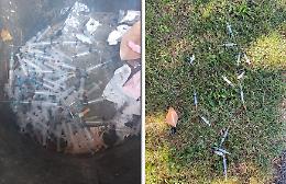 Shock a Monticelli: 85 siringhe con ago in vista sparpagliate nel parco dei bambini