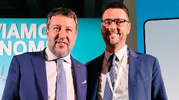 Il castelleonese Damiano Frosi con Salvini