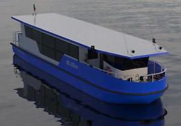 Fiume Adda. Natante green BlueLine, siamo all'ultima spiaggia