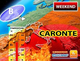 Caronte al picco ma entro il week end arrivano i temporali al Nord
