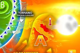 Caldo africano coi giorni contati, tornano grandine e temporali