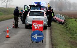 In strada 987 incidenti, ma diminuiscono i morti