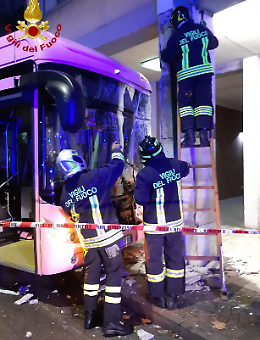 Choc a Mestre, va a sbattere un altro bus: 15 feriti