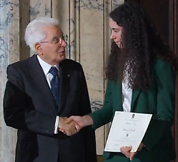 Campionessa in bici e a scuola, a Federica Venturelli l'onorificenza 'Alfiere del Lavoro'