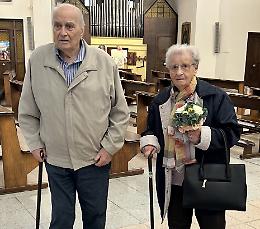 Giacomo e Pierina, una lunga storia d'amore: festeggiati 68 anni di matrimonio