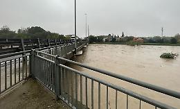 Piena del torrente Nure, fiato sospeso a Fossadello di Caorso