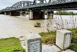 Sul Po gonfio allarme tronchi: occhi al ponte
