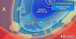 Arriva l'inverno nel weekend: irruzione artica con freddo, vento e anche la neve
