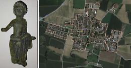 Statuetta etrusca in bronzo ritrovata in un campo di Grontardo