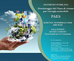Monitoraggio del Piano di azione per l’energia sostenibile, incontro pubblico in Comune