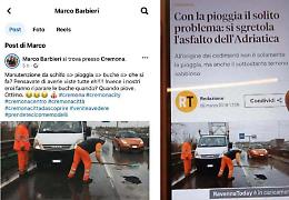 Foto fasulla: è bagarre sulle buche