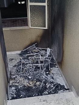 Incendio nel condominio: sette persone in ospedale