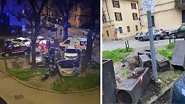 Ubriaco alla guida, si schianta contro le auto in sosta in piazza San Paolo