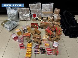  Arrestato con oltre 60 chili di droga