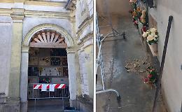 Cedimenti e distacchi: chiusa un’ala del cimitero