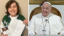 Il Papa risponde al bambino: «Che tu cresca nella serenità del cuore»