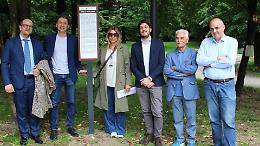 Inaugurato il vialetto Enzo Tortora con la figlia Gaia 