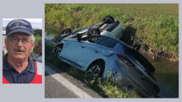 Auto nel canale: coppia salvata dall’ex carabiniere