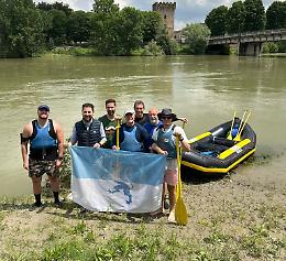 Sull'Adda 50 chilometri a bordo di un gommone