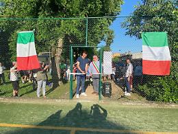 Campo di calcetto con il bomber