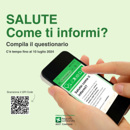 'Salute: come ti informi?', un questionario per una comunicazione più efficace