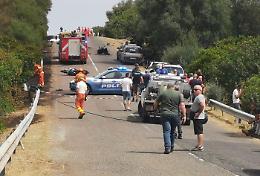 Scontro tra auto e moto, 3 morti e 2 feriti nell'Oristanese