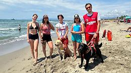 Salva due bambini dalle onde con il suo labrador