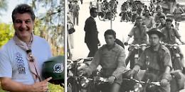 Per solidarietà in Norvegia con la Vespa
