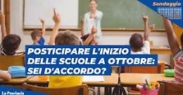 Posticipare l'inizio delle scuole a ottobre: sei d'accordo?
