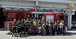 Ex vigile del fuoco tedesco ospite in città dei colleghi