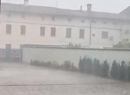 Violenta grandinata sul Cremasco