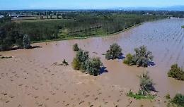 Fiume Serio, piena straordinaria nel Cremasco