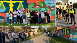 Amicizia e solidarietà: il murale parla a tutti