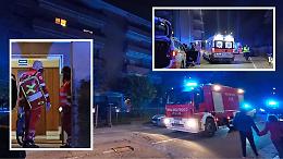 Incendio in una palazzina a Ombriano