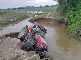 Improvvisa rottura dell’argine, produzioni agricole compromesse 