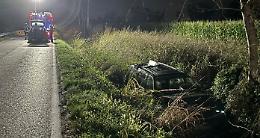 Incidente sulla via Postumia, auto finisce nel fosso