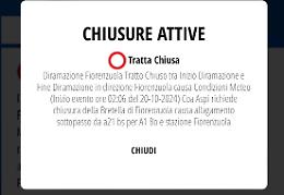 Maltempo, bretella di Fiorenzuola chiusa