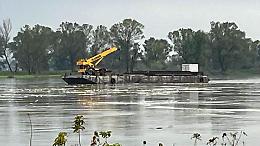 Chiatta alla deriva, Ponte Verdi chiuso per due ore 