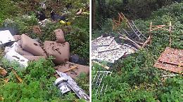 Discarica selvaggia in via al Depuratore