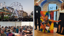 Svago e arte: gran folla sul Listone