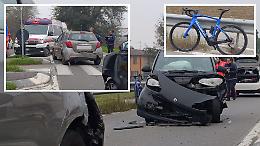 Incidente in via Visconti, ciclista 74enne investito