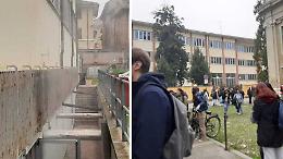 Fumo bianco dalla caldaia, gli studenti dell'Anguissola lasciano le aule