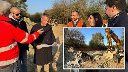 Allagamenti in via Monviso, sopralluogo al cantiere: «Lavori conclusi entro gennaio»